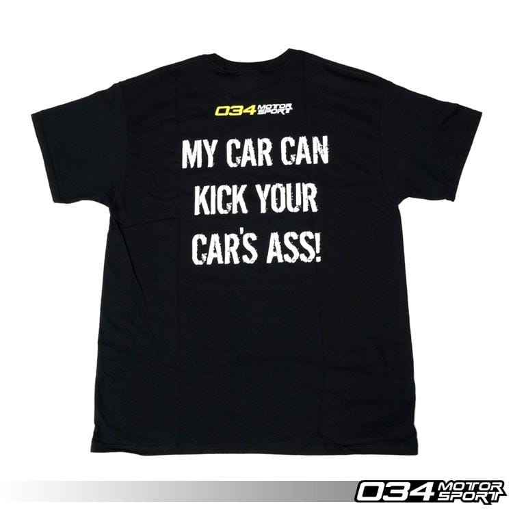 034-A01-1001-L T-SHIRT,'KICK ASS',BLACK, L