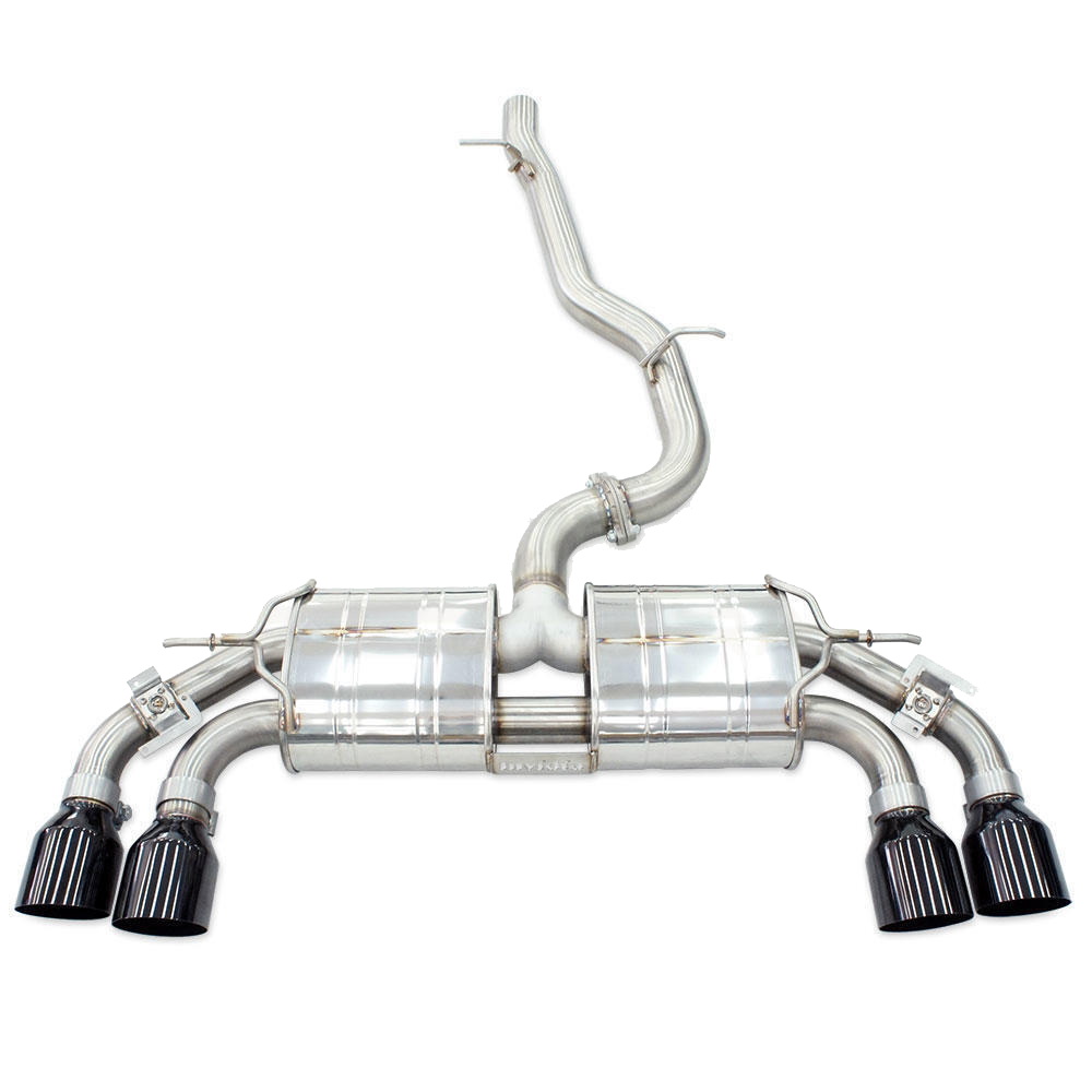 Invidia R400 Valved Cat Back Exhaust w/Round Tips - VW Golf R Mk8