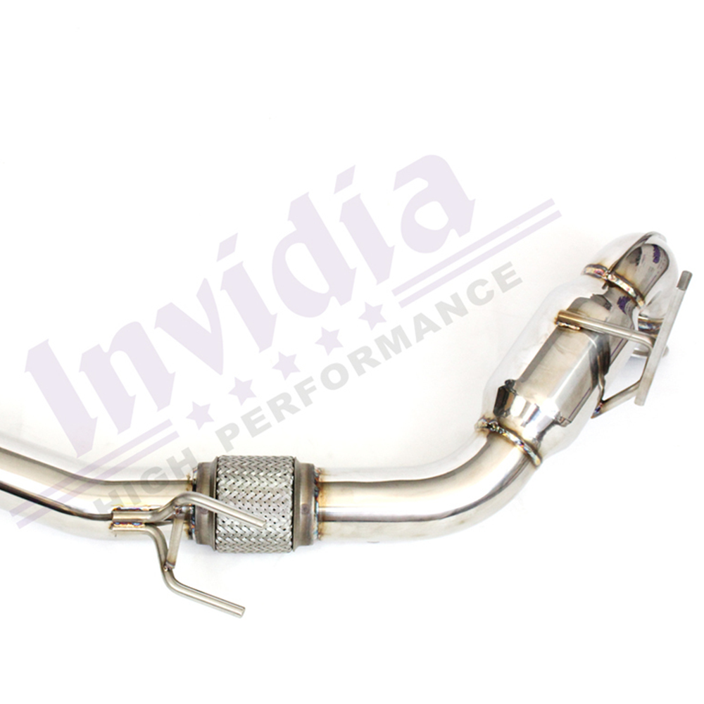 Invidia Down Pipe with High Flow Cat - VW Golf GTI Mk7, Mk7.5