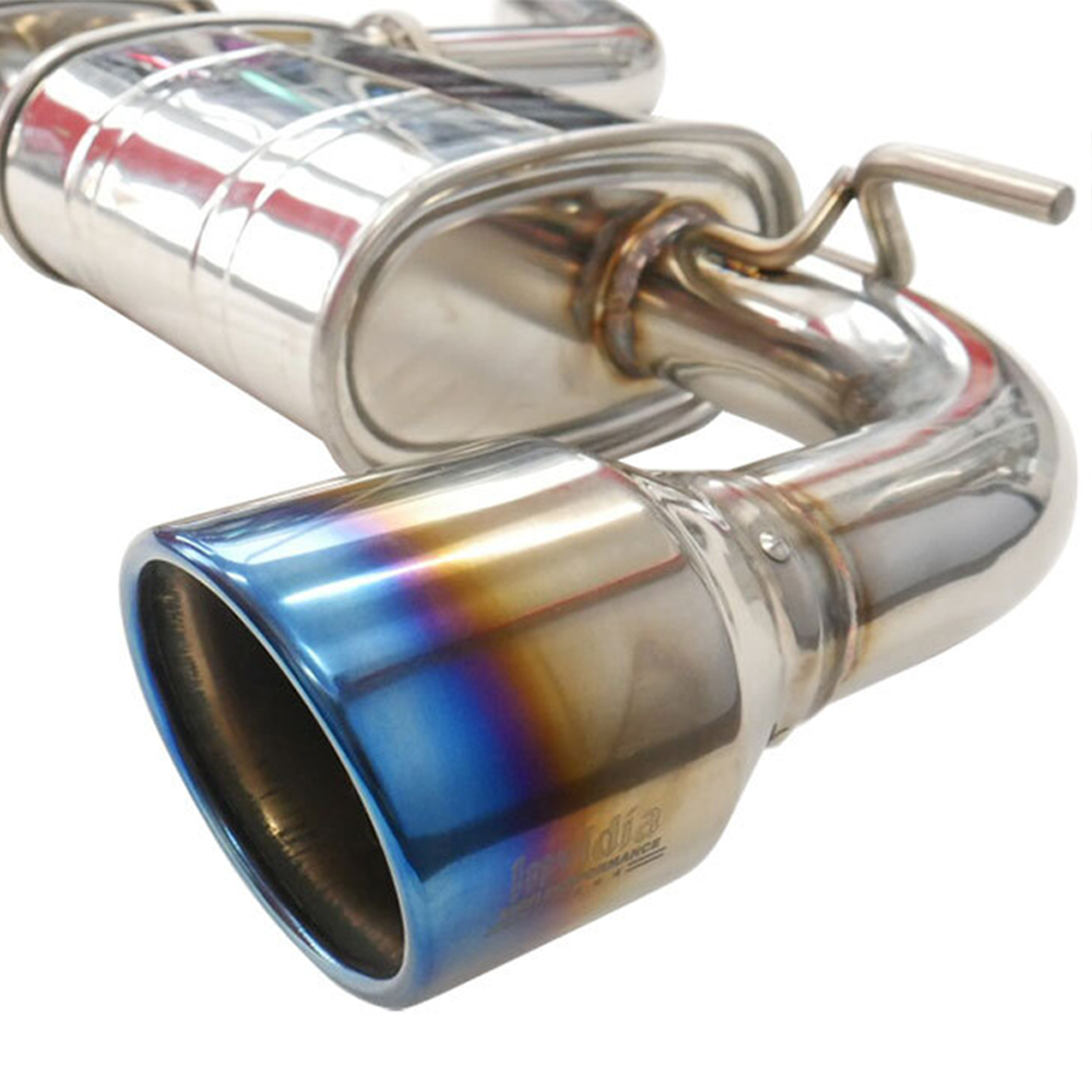 Invidia R400 Cat Back Exhaust w/Round Ti Tips - VW Golf GTI Mk8