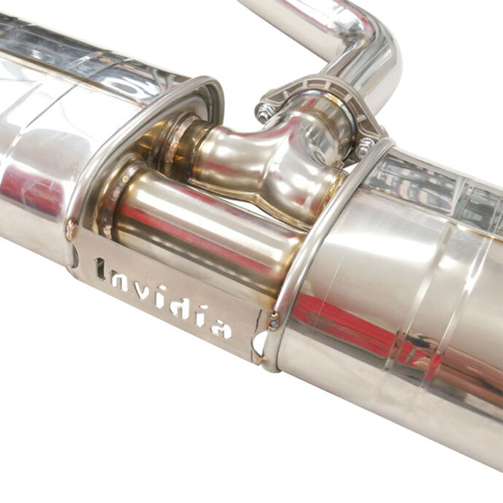 Invidia R400 Cat Back Exhaust w/Round Ti Tips - VW Golf GTI Mk8