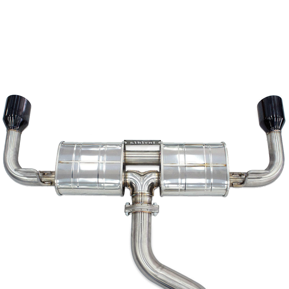 Invidia R400 "Signature Edition" Cat Back Exhaust w/Round Black Tips - VW Golf GTI Mk8