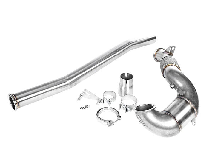 Integrated Engineering Cast Catted Down Pipe - Audi S3 8V/TT, TTS 8S/Golf R Mk7, Mk7.5