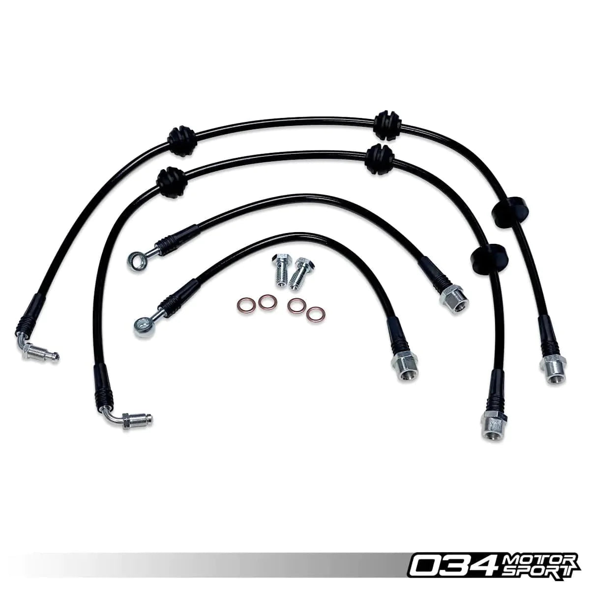 034Motorsport Stainless Steel Braided Brake lines - Audi B9/B9.5 A4/S4/A5/S5/RS5/Q5/SQ5